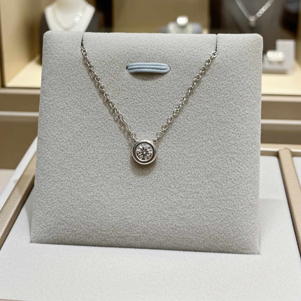 Collana tiffany & co in oro e diamanti naturali 0.35ct