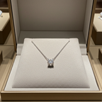 ciondolo punto  luce con diamante naturale 0,30 ct
