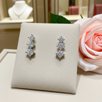 Orecchini - 18 carati Oro bianco - 0.60ct. tw. Diamante (Naturale)