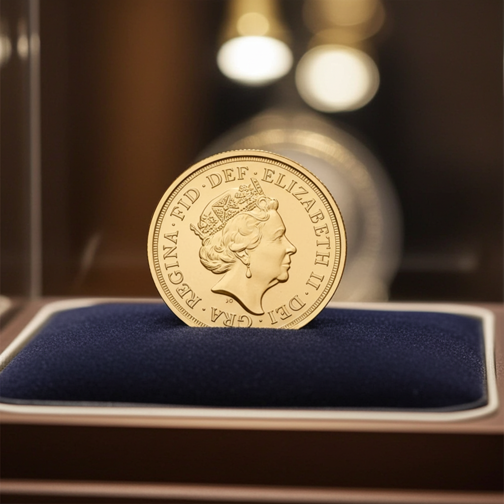 Sterlina oro 2022 Elisabetta II Giubileo Commemorativa