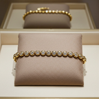 bracciale tennis a cipollina in oro bianco 18k e diamanti naturali 1,5 ct