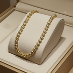 bracciale tennis a cipollina in oro bianco 18k e diamanti naturali 1,5 ct