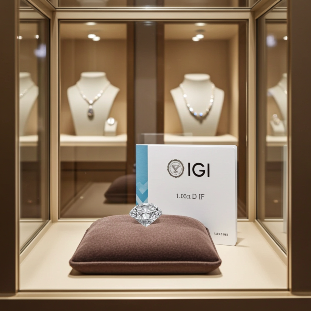 Diamante da investimento certificato igi 1,00ct D IF