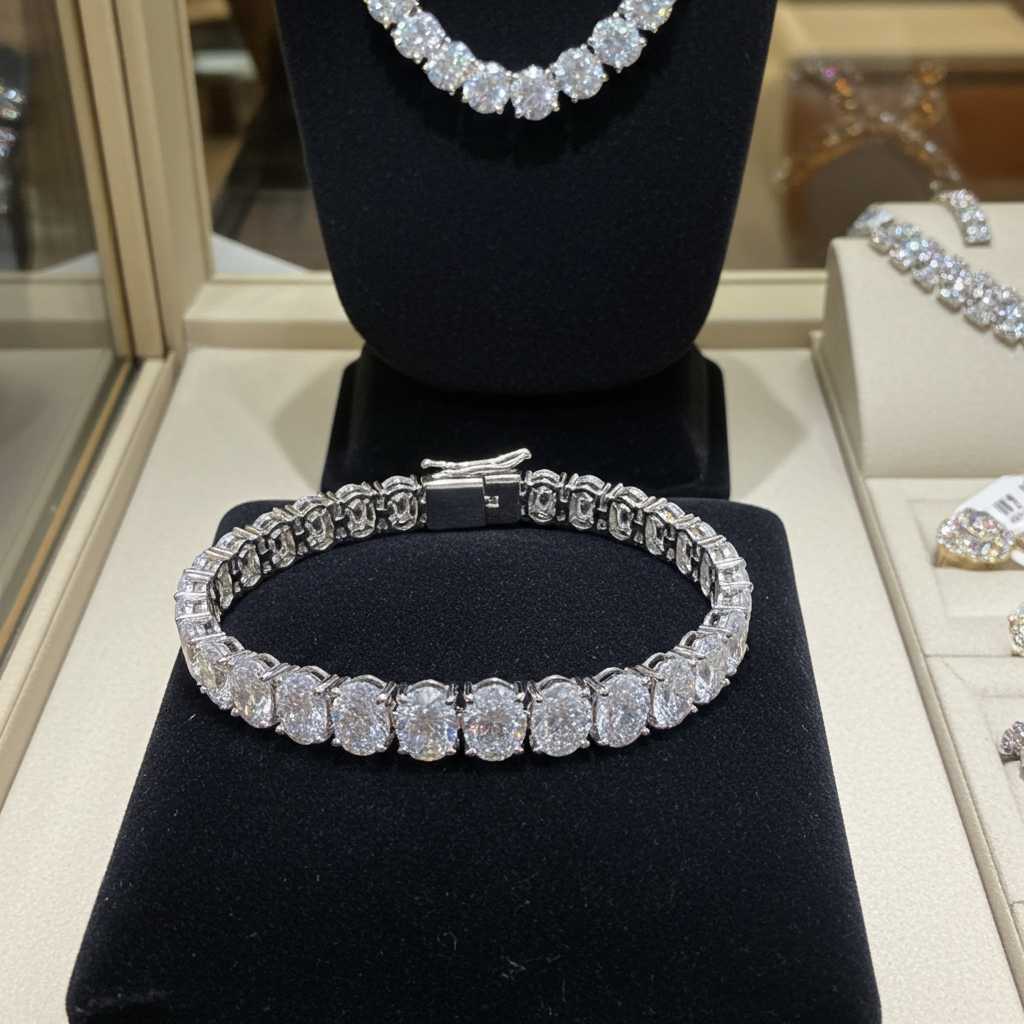 Bracciale - 18 carati Oro bianco - 32 ct. tw. Diamante (Coltivato in laboratorio)