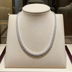 Collana tennis in oro e diamanti naturali 8.15ct certificato IGI