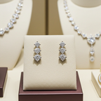 Orecchini - 18 carati Oro bianco - 0.90ct. tw. Diamante (Naturale)
