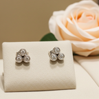 Orecchini Trilogy  - 18 carati Oro bianco 0.60ct Diamante (Naturale) - Diamante
