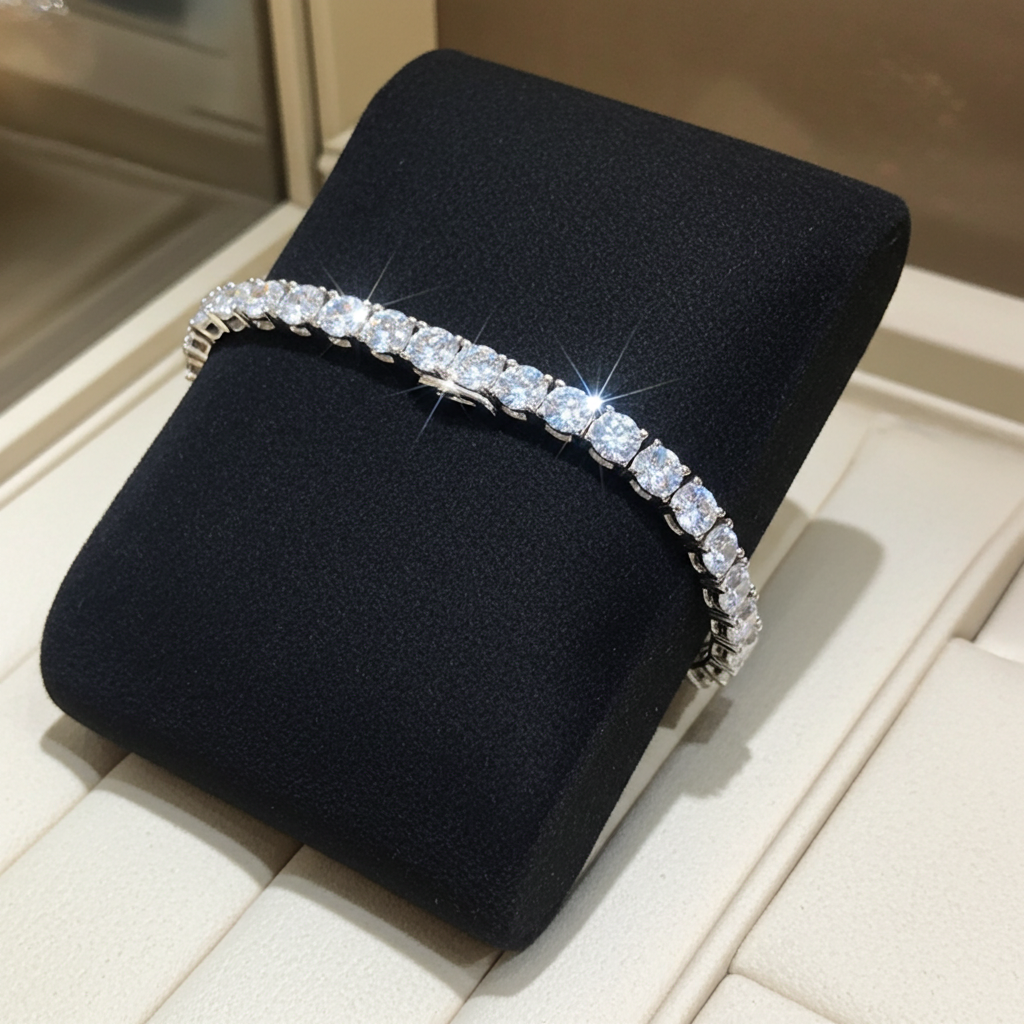 Bracciale tennis - 18 carati Oro bianco - 17.11ct. tw. Diamante (Coltivato in laboratorio)