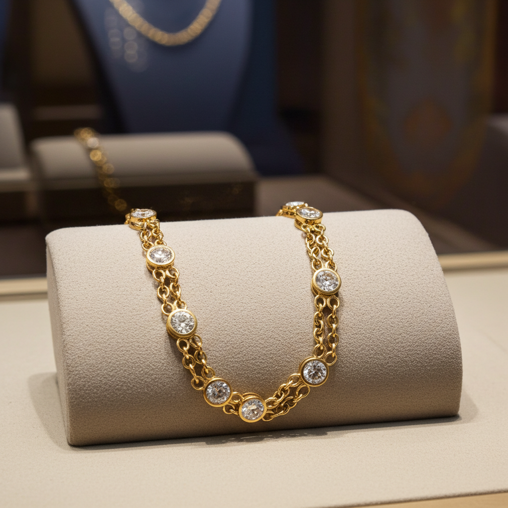Bracciale in oro e diamante naturale 1.00ct