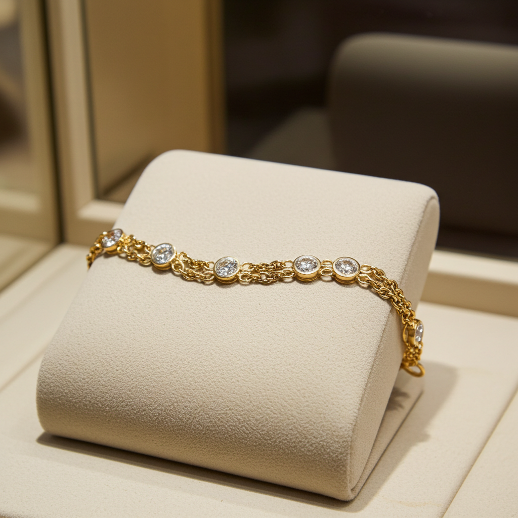 Bracciale in oro e diamante naturale 5.00ct