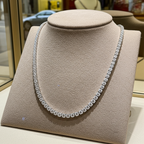 Collana tennis in oro e diamanti naturali 11ct certificato IGI