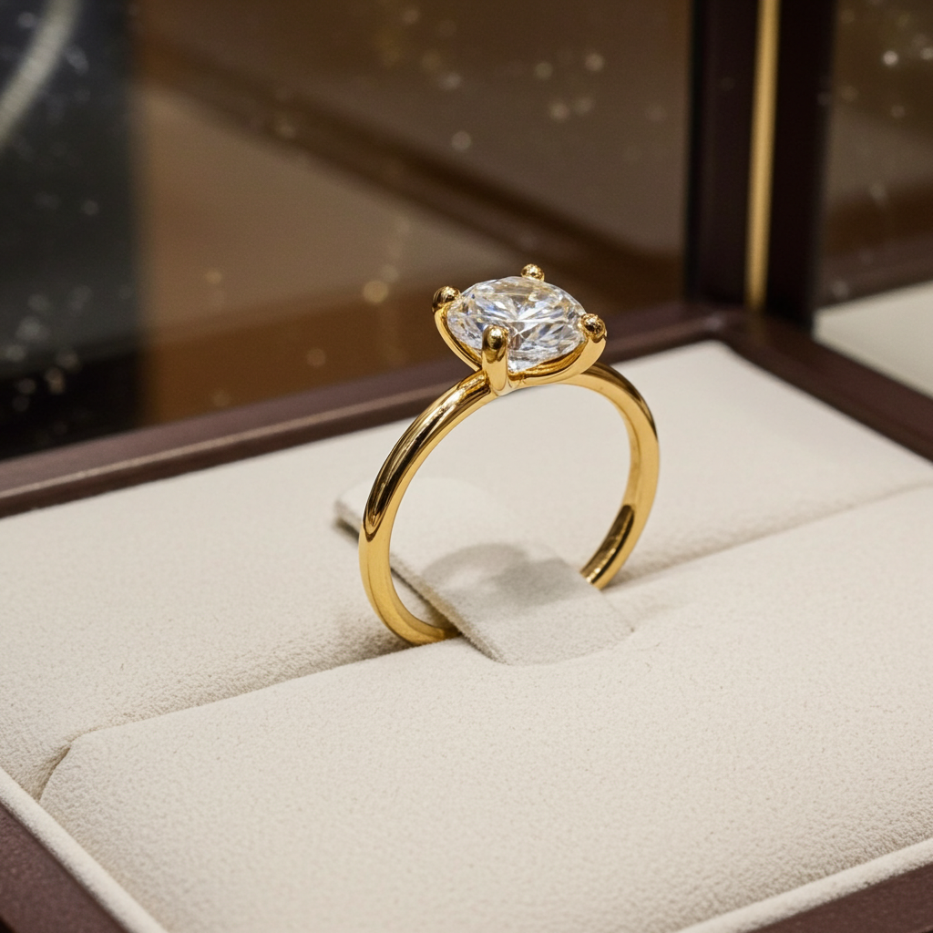 Anello - 18k giallo - 1.05ct. tw. Diamante (Colorato naturale) - Certificato IGI