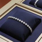 Bracciale - 18 carati Oro bianco - 5.25ct. tw. Diamante (Naturale