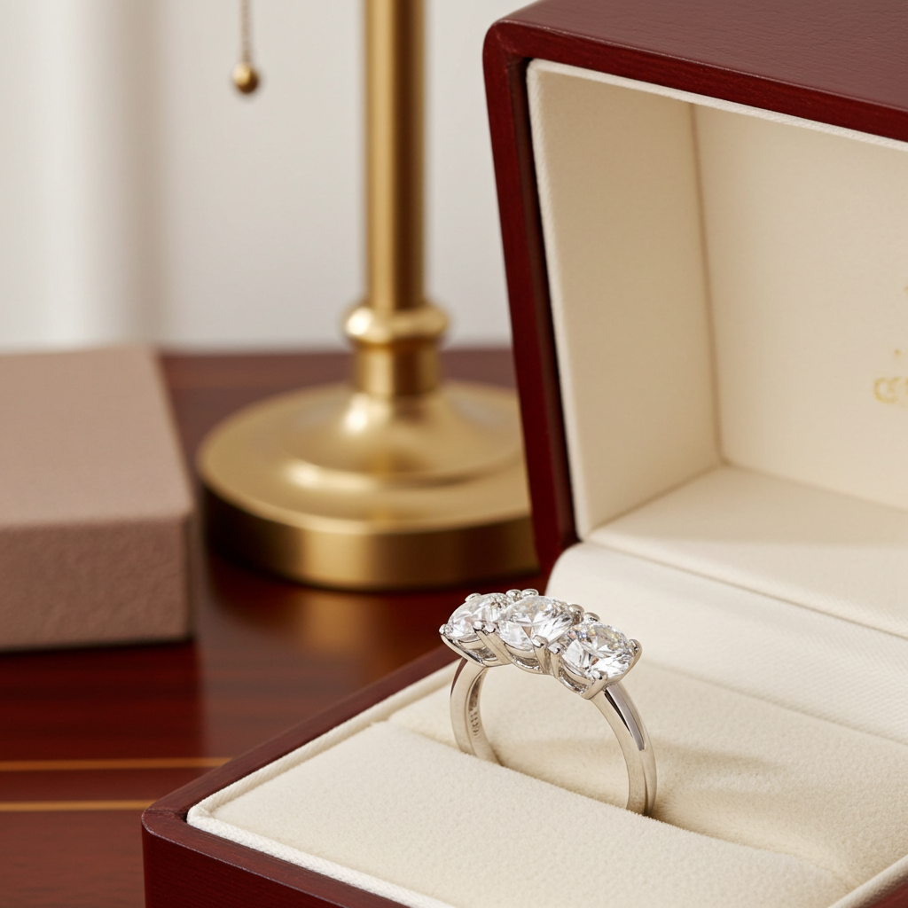 Anello Trilogy -1.35ct Diamanti Naturali