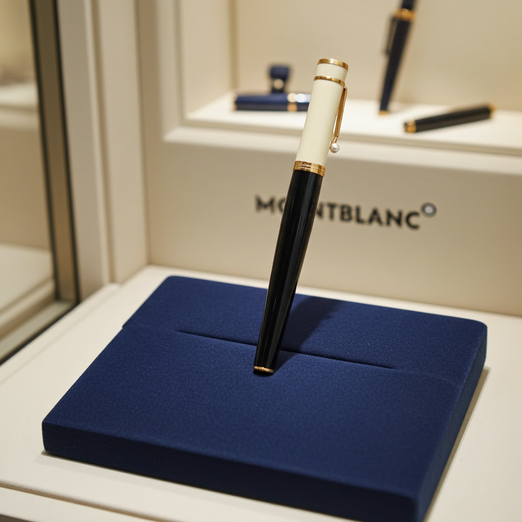 Penna Stilografica Mont Blanc in edizione limitata Greta Garbo con perla