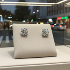 Orecchini - 18 carati Oro bianco - 2.10ct. tw. Diamante (Naturale)