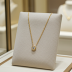 Collana tiffany & co in oro e diamanti naturali 0.25 ct