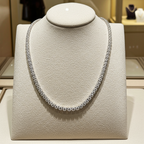 Collana tennis in oro e diamanti naturali 11.34ct certificato IGI