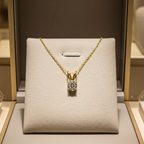 Collana con ciondolo - 18 carati Oro giallo - 0.92ct. tw. Diamante