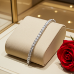 Bracciale - 18 carati Oro bianco - 3.26ct. tw. Diamante (Naturale)