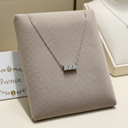 Collana Trilogy in oro bianco con 3 diamanti naturali 0,30ct