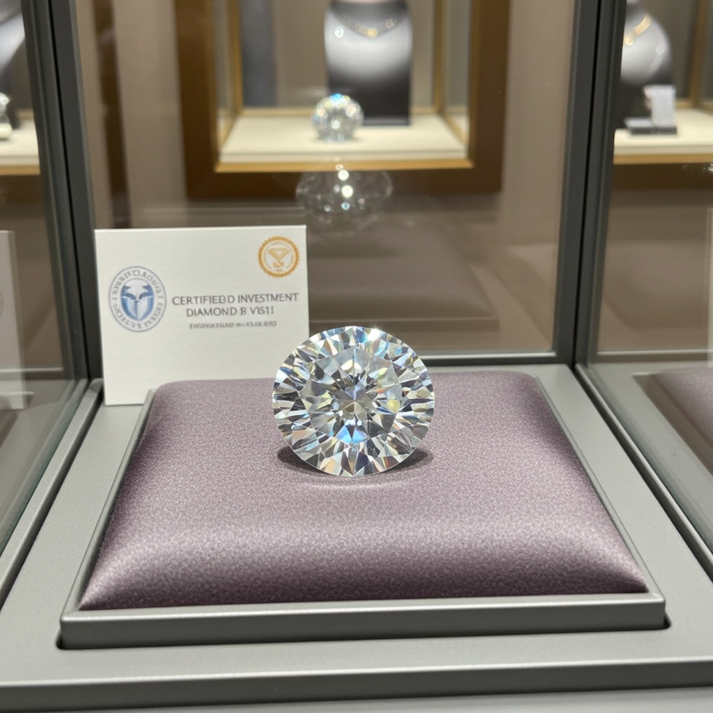 Diamante da investimento certificato igi 3ct D VVS1
