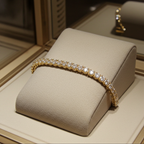 Bracciale tennis - 18 carati Oro giallo - 1.00ct. tw. Diamante (Naturale)