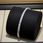 Bracciale tennis - 18 carati Oro bianco - 5.04ct. tw. Diamante (Naturale)
