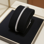 Bracciale tennis - 18 carati Oro bianco - 5.04ct. tw. Diamante (Naturale)