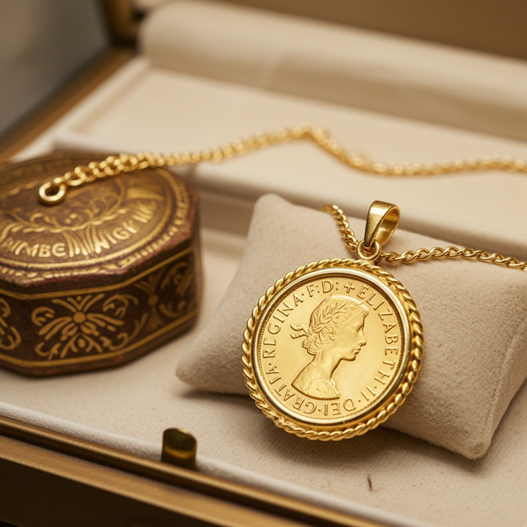 Ciondolo con oro in sterline oro 22k