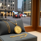 Ciondolo con oro in sterline oro 22k
