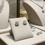 Orecchini - 18 carati Oro bianco - 0.66ct. tw. Diamante (Naturale)