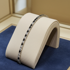 Bracciale tennis in oro bianco e diamanti naturali 4.00ct