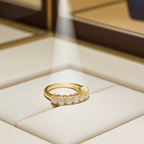 Anello riviera - 18k bianco - 1.72ct. tw. Diamante (Naturale) - Fede nuziale