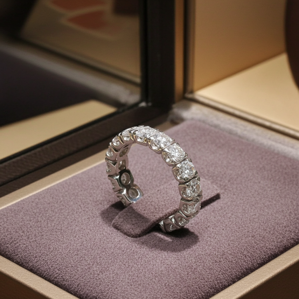 Anello Eternity con 3.00 ct  diamanti Naturali