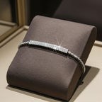 Bracciale tennis oro bianco e diamanti naturali 4.20ct