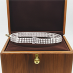 Bracciale tennis oro bianco e diamanti naturali 15ct