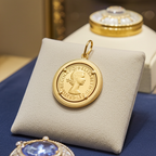 Ciondolo in oro con sterline oro 22k
