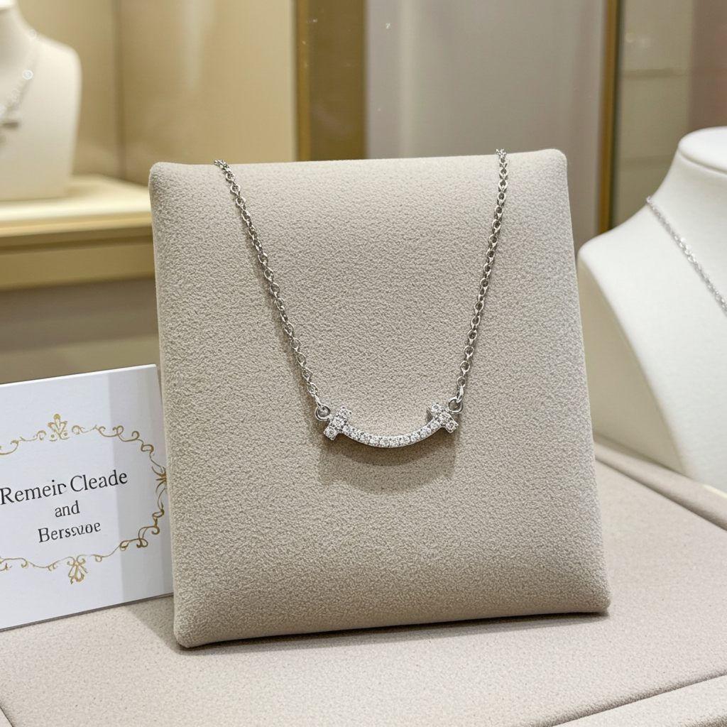 Collana TIFFANY & CO in oro e diamante naturale 0.48 ct