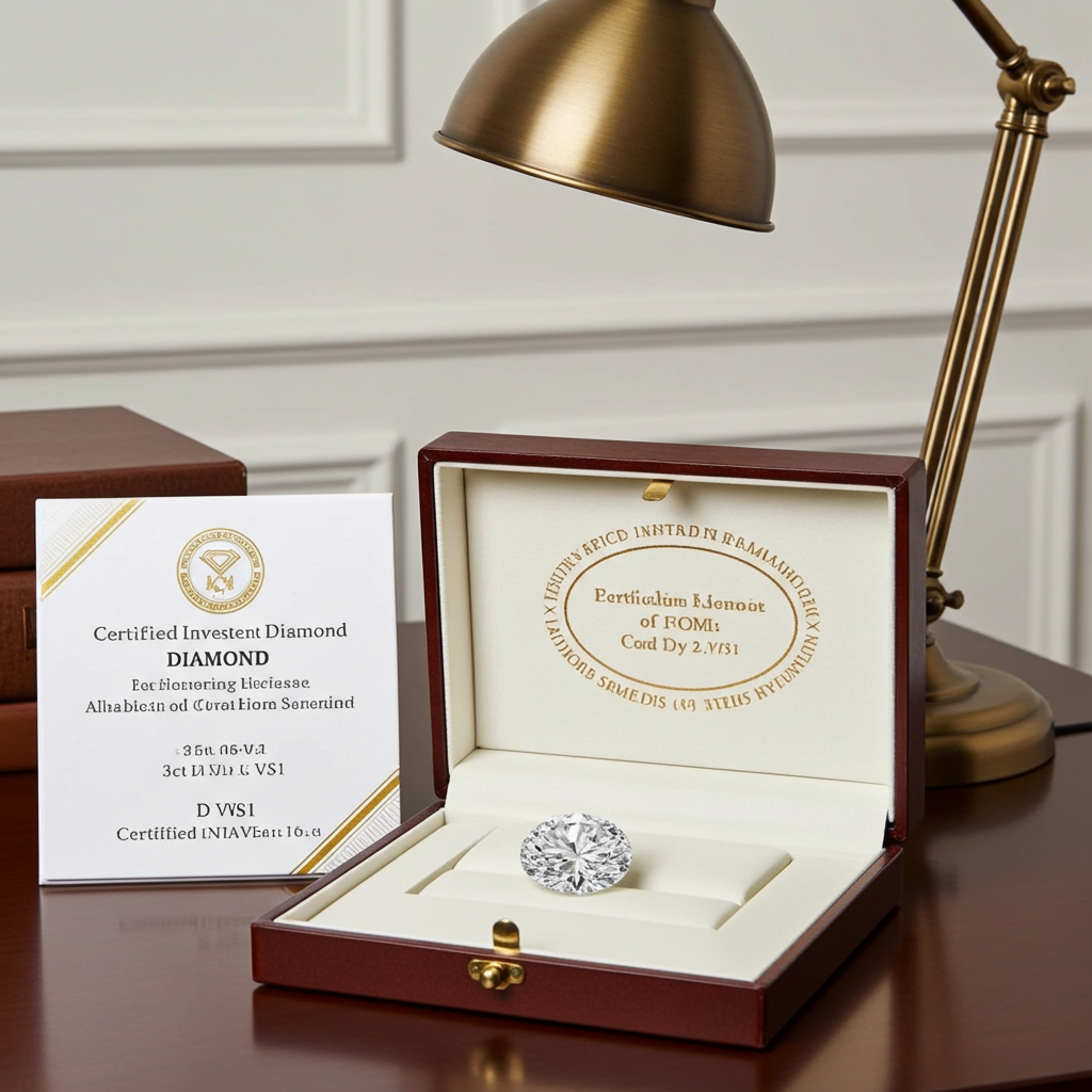 Diamante da investimento certificato igi 3ct D VVS1