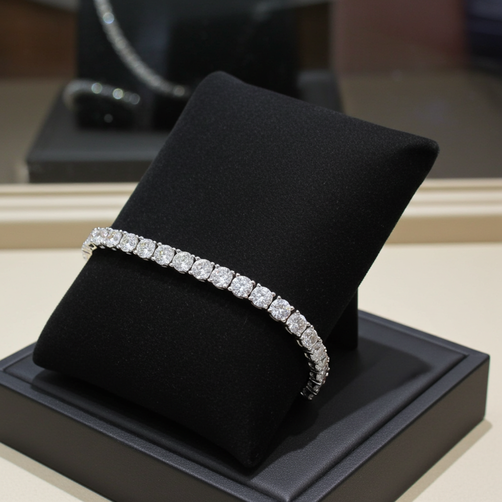 Bracciale tennis - 18 carati Oro bianco - 22.14ct. tw. Diamante (Naturale)