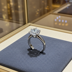 Anello solitario diamante naturale  1.00 ct certificato IGI D IF