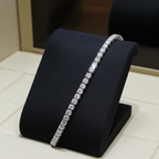 Bracciale - 18 carati Oro bianco - 6.12ct. tw. Diamante (Naturale)
