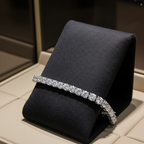 Bracciale tennis certificato HRD diamanti naturali 1,46 ct F VS1