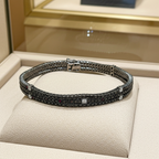 Bracciale tennis in oro bianco e diamanti naturali 9.60ct