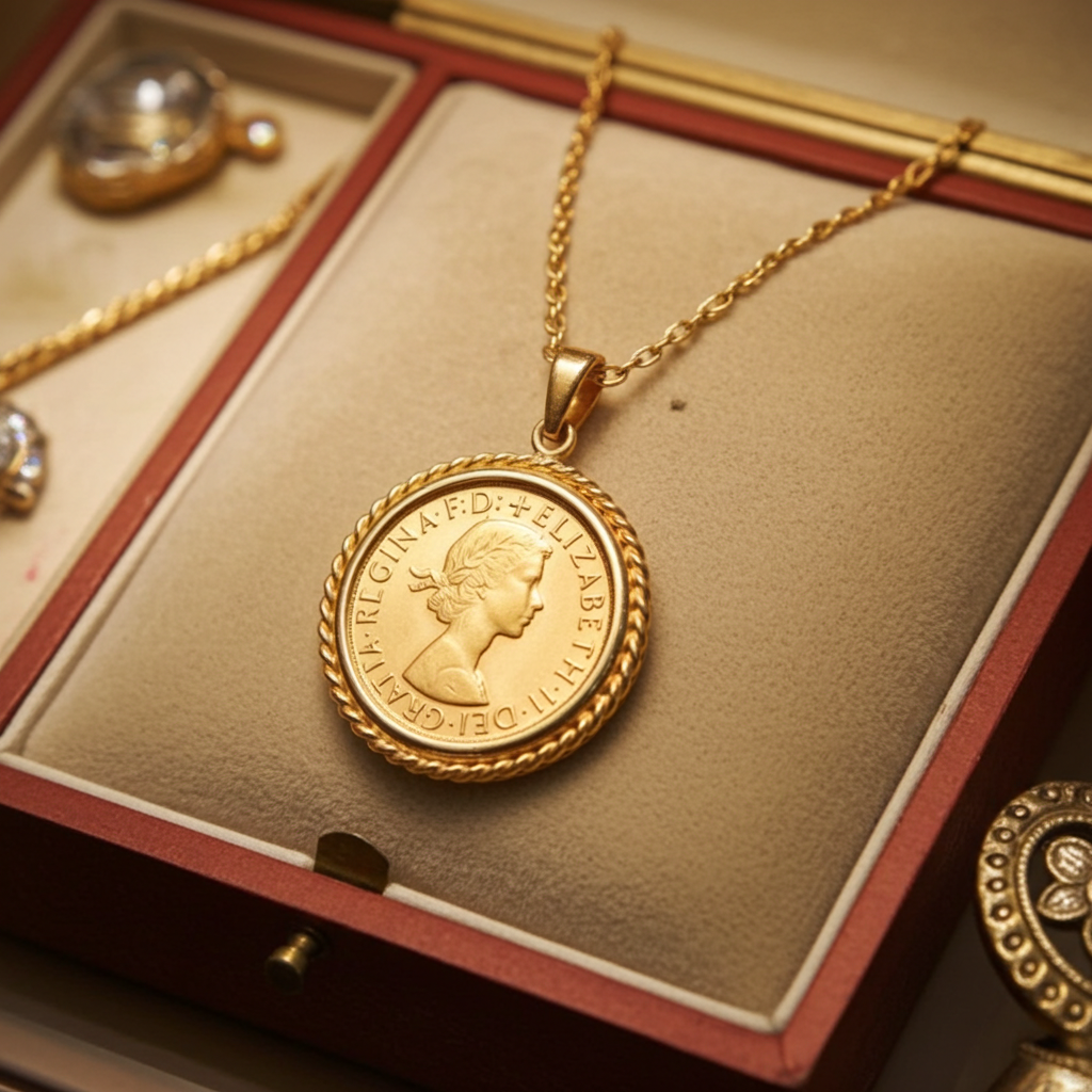 Ciondolo con oro in sterline oro 22k