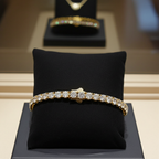 bracciale tennis in oro giallo 18k diamanti naturali 6,85ct