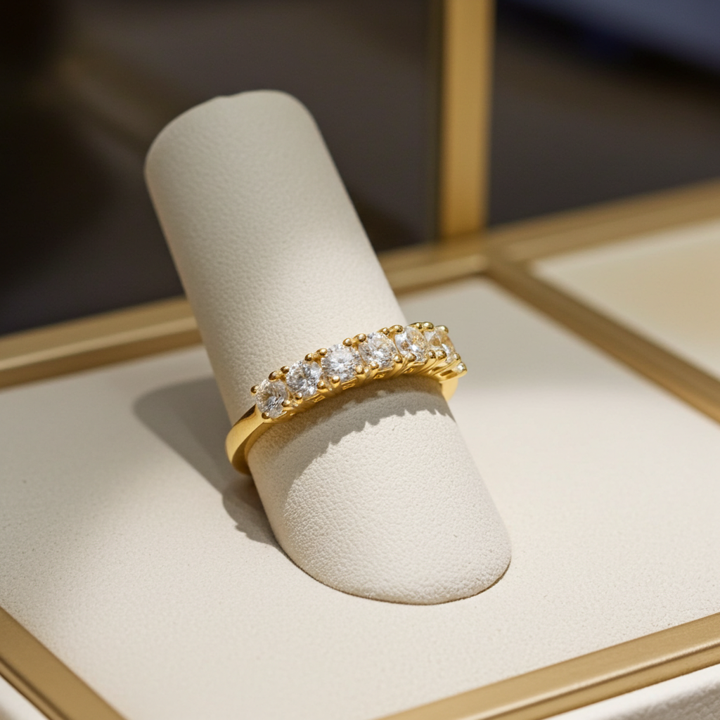Anello riviera - 18k giallo - 1.72ct. tw. Diamante (Naturale) - Fede nuziale