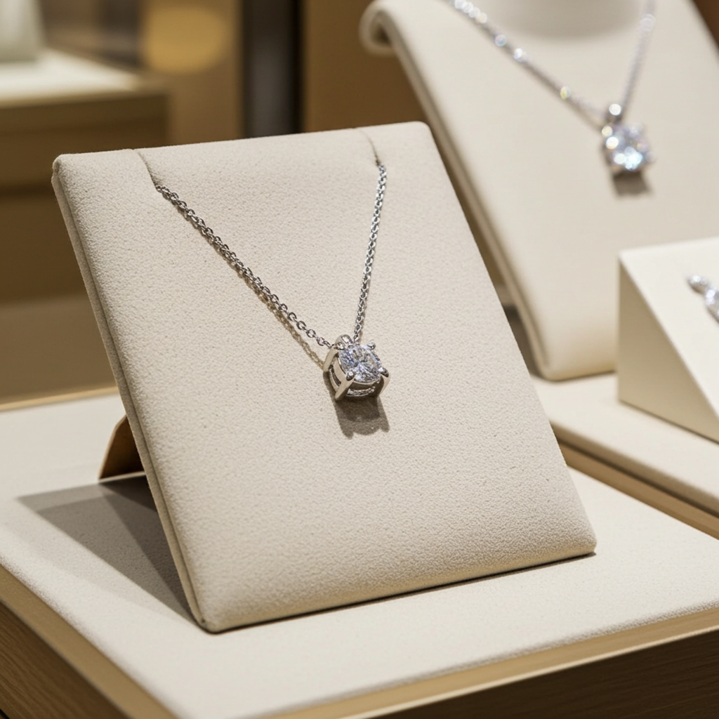 ciondolo pendente punto luce oro e  diamante naturali 0,35 ct
