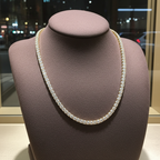 Collana - Oro Bianco 18k - 14.50ct. tw. Diamante (Coltivato in laboratorio)